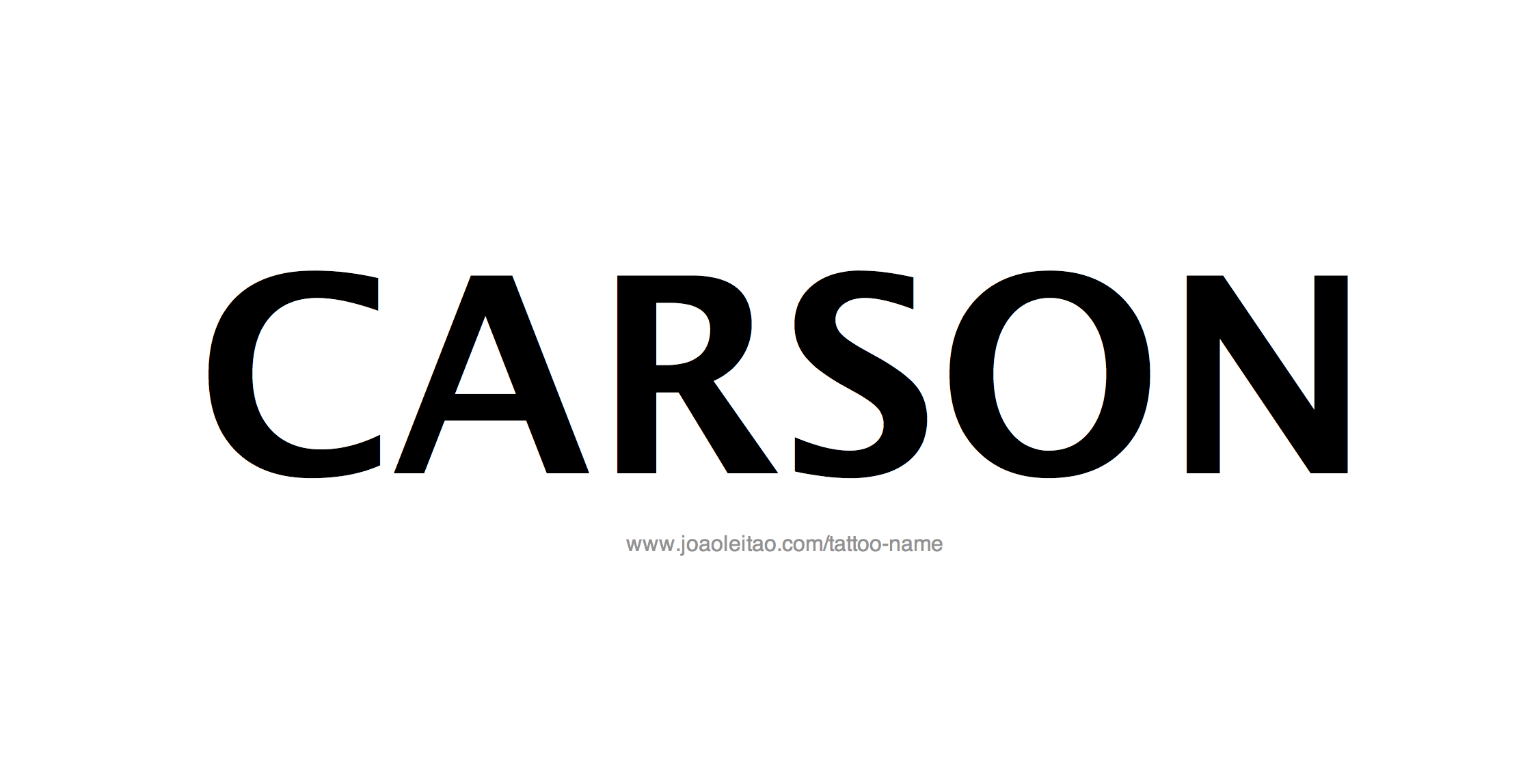 carson-name-tattoo-designs